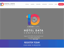 Tablet Screenshot of hoteldataconference.com